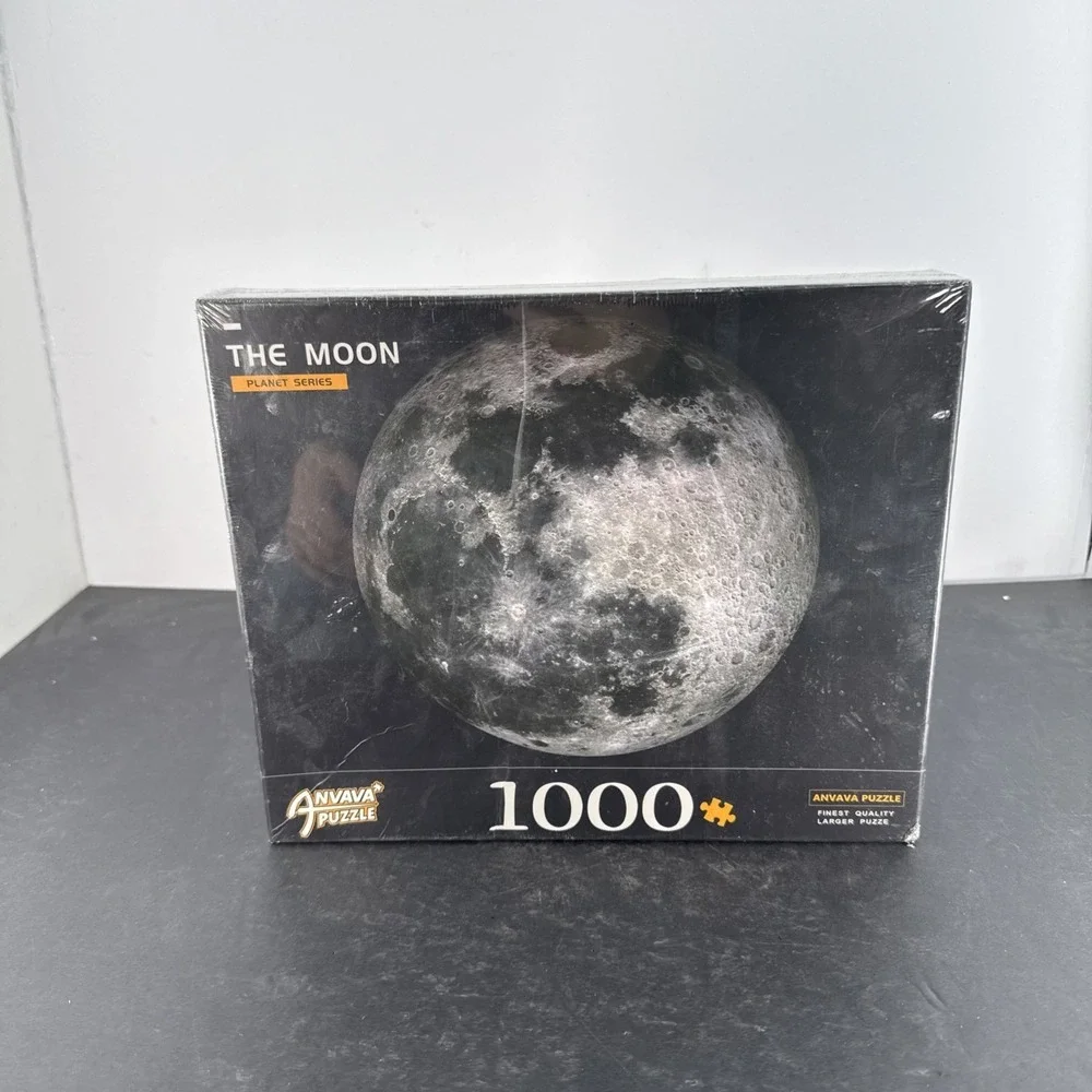 Anvava The Moon Planet Series Puzzle 1000 Pieces Round New Sealed Wrap Tears